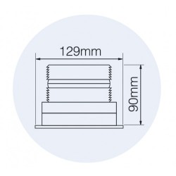 Girofar Xenon Ultracompact 12-80V 2W cu fixare in trei puncte Girofar Xenon Ultracompact 12-80V 2W cu fixare in trei puncte
